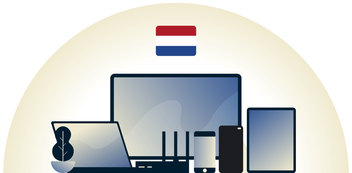 Holenderski VPN chroniący r&oacute;żne urządzenia.