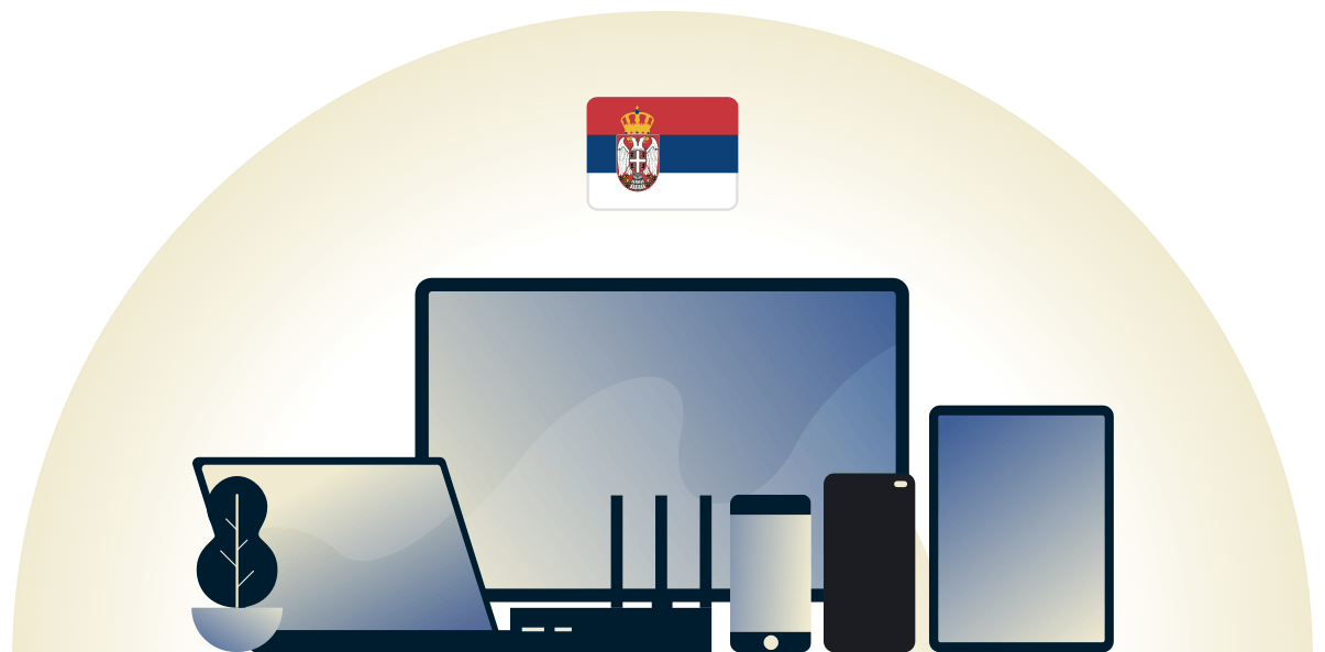 Servië VPN beschermt een verscheidenheid aan apparaten.